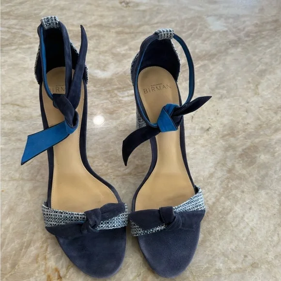 Alexandre Birman Blue Heeled Sandals with Elegant Design